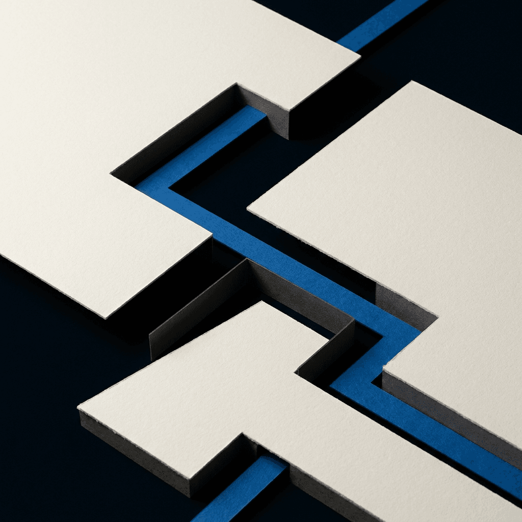 An illustration of a designed work path